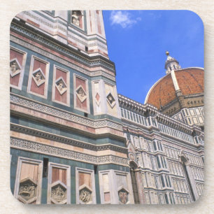 Posavasos Famosa Iglesia Doumo en primer plano en Florencia,
