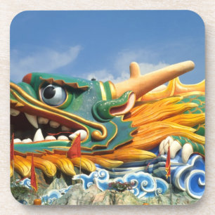 Posavasos Famoso dragón en Haw Par Villa en Singapur Asia