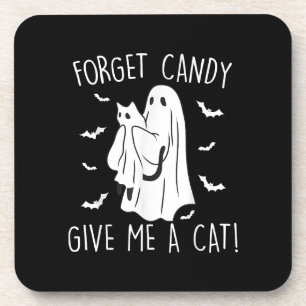 Posavasos Famoso Gato Halloween Fantasma Olvidar Candy Darme