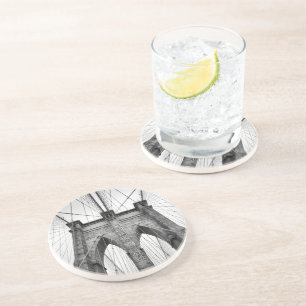 Posavasos Famoso puente de Brooklyn en Nueva York