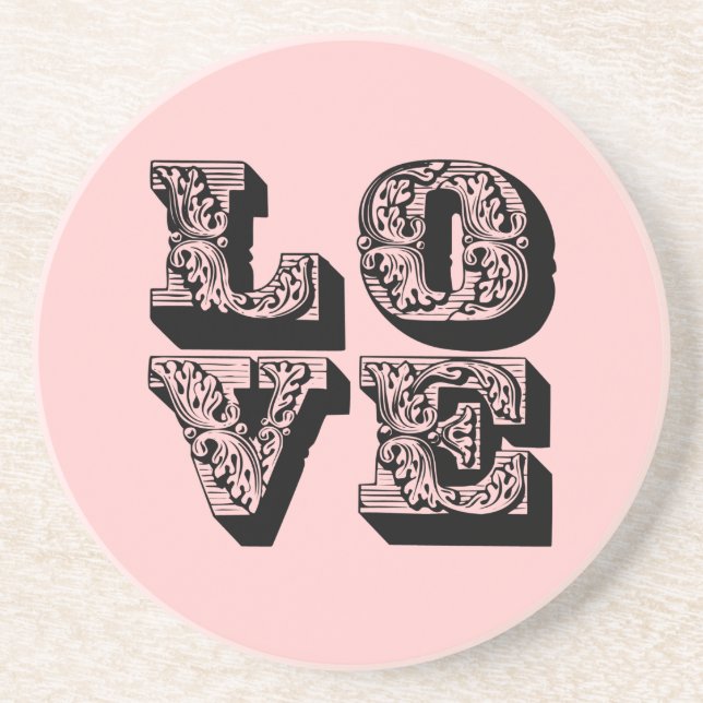 Posavasos Fancy LOVE Square (Frente)