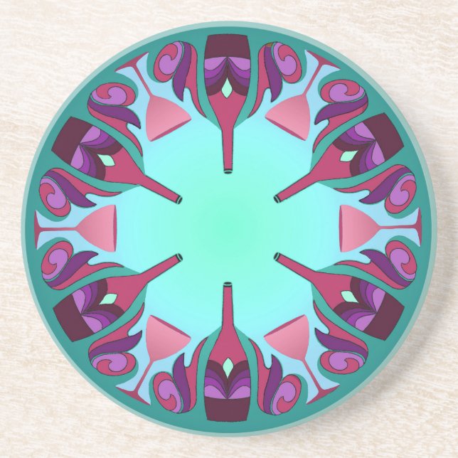Posavasos Fantasía del vino (Frente)