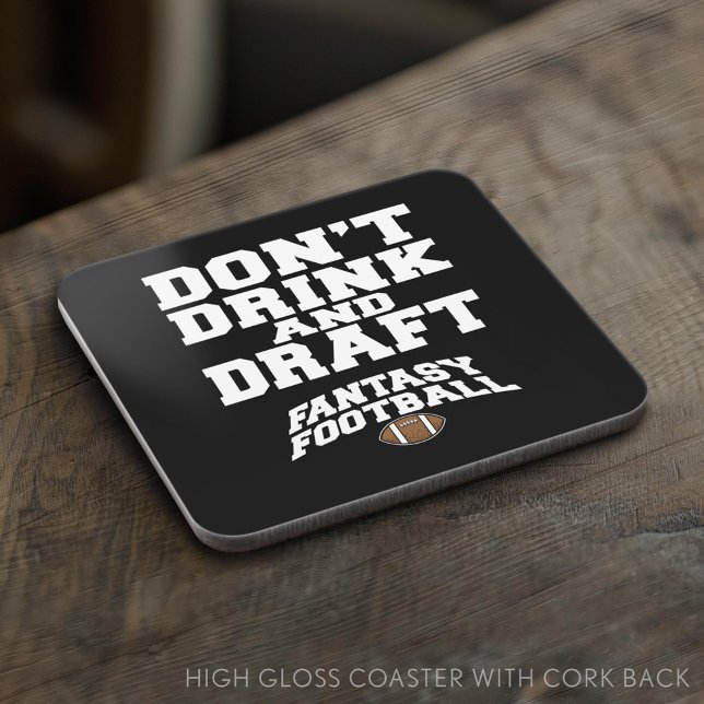 Posavasos Fantasía: El fútbol no bebe y borra (Custom Coaster)