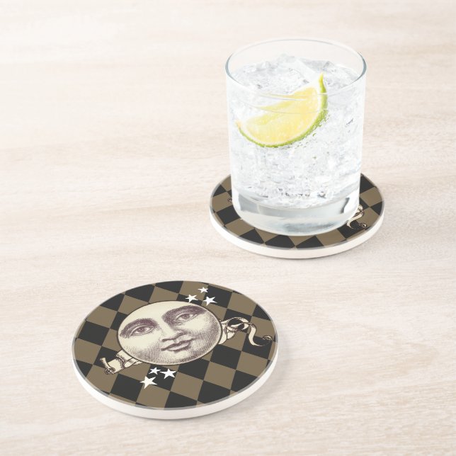 Posavasos Fantasía nostálgica vintage Steampunk (Lado)