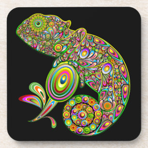 Posavasos Fantasía psicodélica de Chameleon