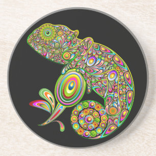 Posavasos Fantasía psicodélica de Chameleon