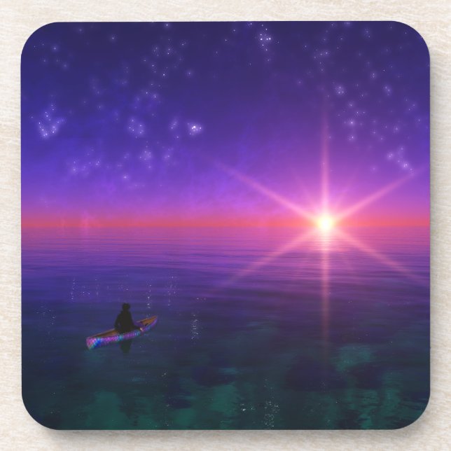 Posavasos Fantasías: Sobre las cimas de corcho marino (Frente)