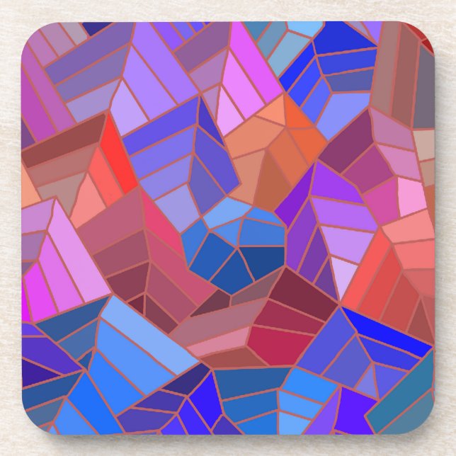 Posavasos Fantasías vistas de las montañas desde el cielo (Frente)