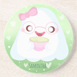 Posavasos Fantasma de Cute Matcha Latte