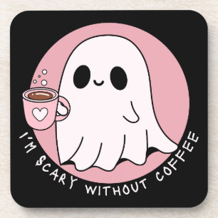 Posavasos Fantasma Divertido y Lindo sin Café Asustador