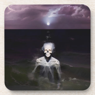 Posavasos Fantasma en el mar - Pintura al óleo