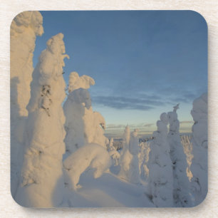 Posavasos Fantasmas de nieve al atardecer en Whitefish Mount