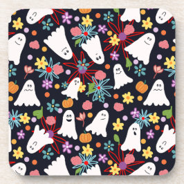 Posavasos Fantasmas y flores