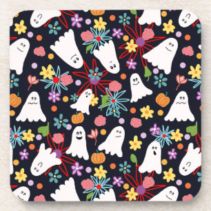Posavasos Fantasmas y flores