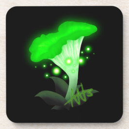 Posavasos Fantasy Chanterelle Gslow Green Mushroom