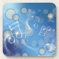 Fantasy Glass Music Notes