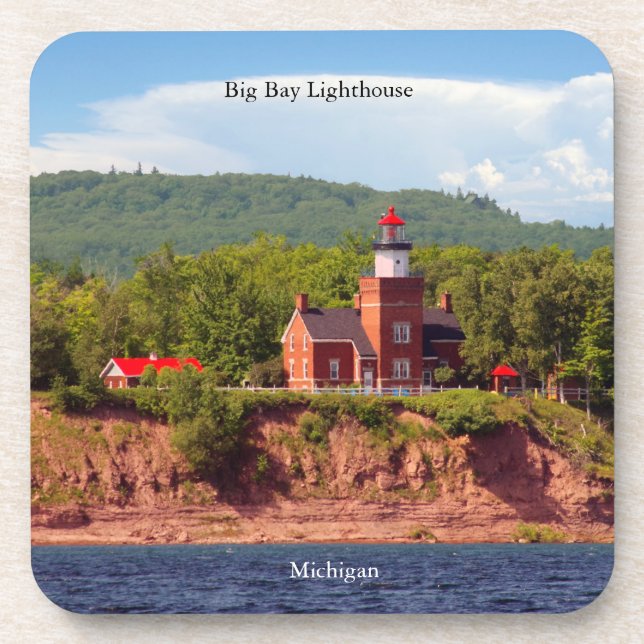 Posavasos Faro de Big Bay desde la montaña de agua (Frente)