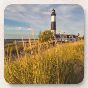 Posavasos Faro de Big Sable Point en el lago Michigan