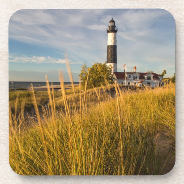 Posavasos Faro de Big Sable Point en el lago Michigan (Frente)