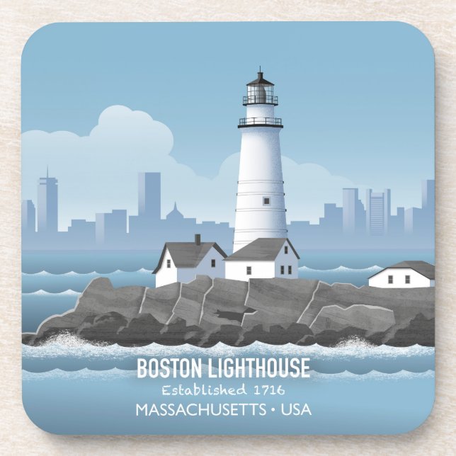 Posavasos Faro de Boston (Frente)
