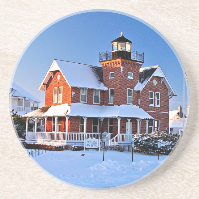 Posavasos Faro de Giro Marítimo, Montaña de Arenisca de Nuev (Frente)