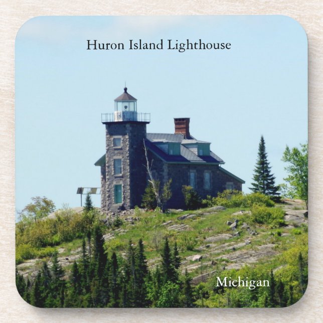 Posavasos Faro de Huron Islands 6 ruedas de plástico (Frente)