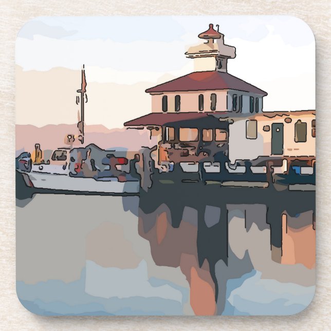 Posavasos Faro de Nueva Orleans (Frente)