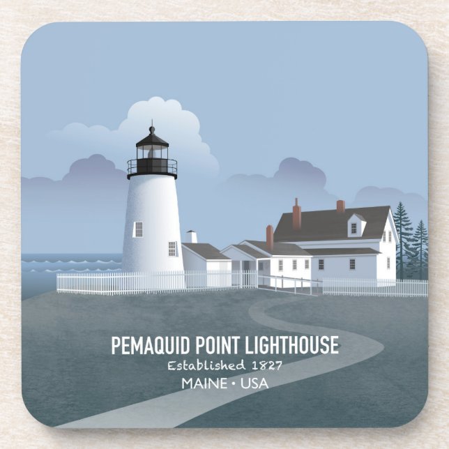 Posavasos Faro de Pemaquid Point (Frente)