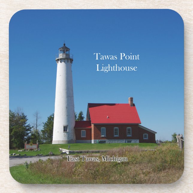 Posavasos Faro de Tawas Point 6 ruedas de plástico (Frente)