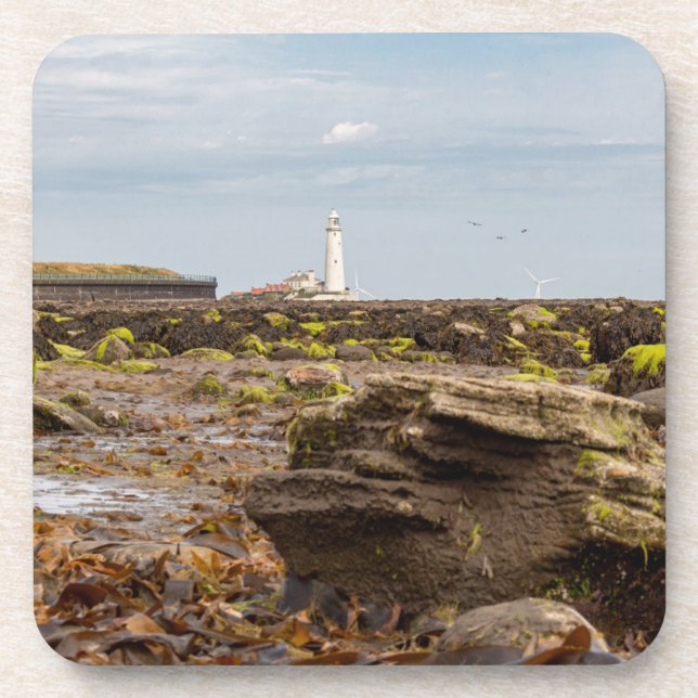 Posavasos Faro de Whitley Bay  (Frente)