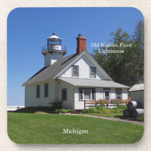 Posavasos Faro del punto de la misión antiguo 6 ruedas de pl