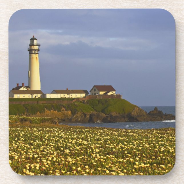 Posavasos Faro en la playa estatal Pigeon Point en San (Frente)