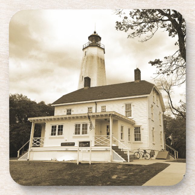 Posavasos Faro Sandy Hook (Frente)