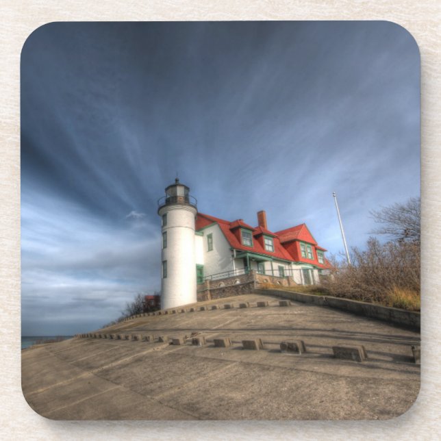 Posavasos Faros | Point Betsie Lake Michigan (Frente)