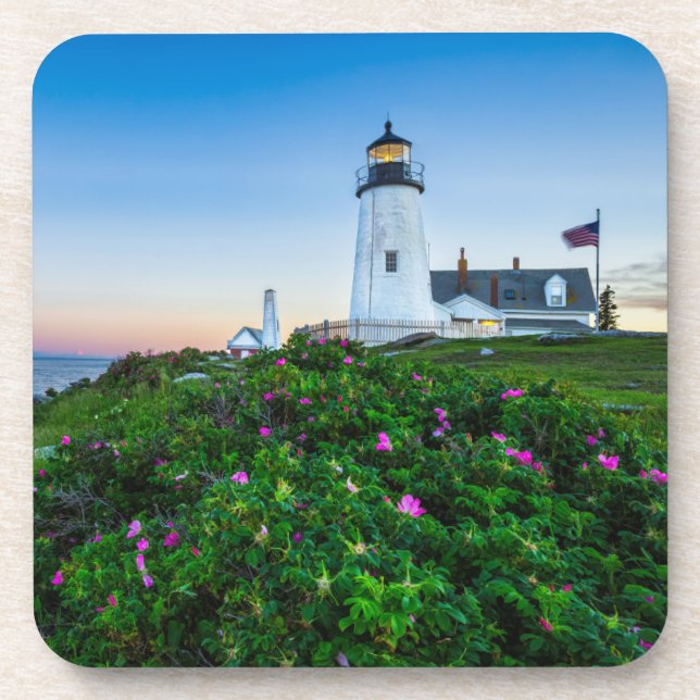 Posavasos Faros | Point Lighthouse Bristol Maine (Frente)