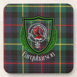 Posavasos Farquharson Scottish Clan Tartan & Crest