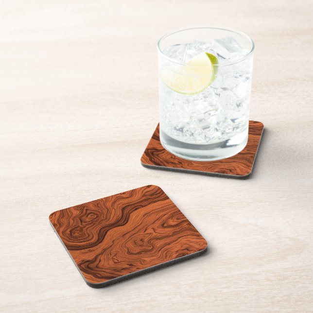 Posavasos Faux Walnut Woodgrain  (Lado Derecho)