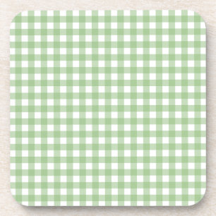 Posavasos Fayeand Lauren Green Buffalo Plaid Pattern