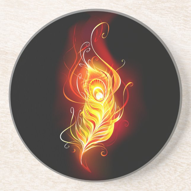 Posavasos Feather Peacock (Frente)