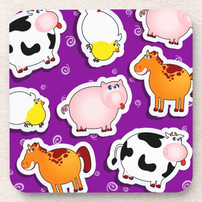 Posavasos Felices antecedentes agrícolas, montaña rusa (Frente)