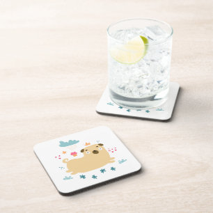 Posavasos Felices Coasters Corcho de Puggy