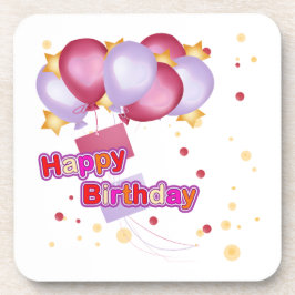 Posavasos Felices Copas de Cumpleaños