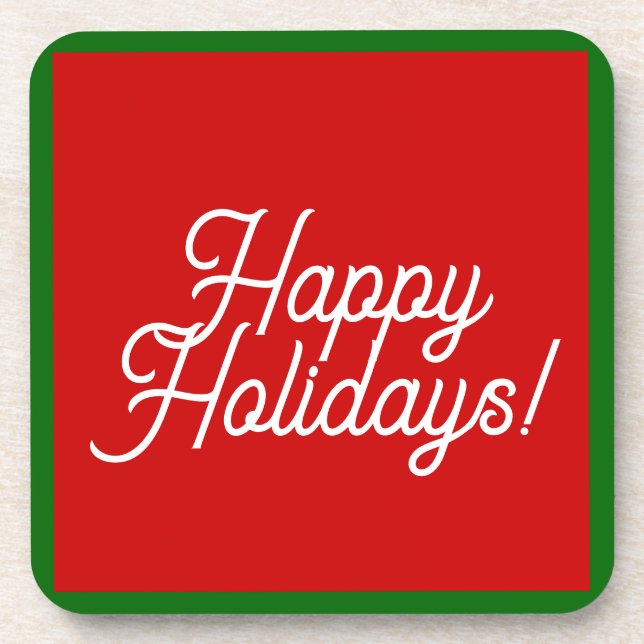 Posavasos Felices fiestas (Frente)