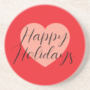 Posavasos Felices Fiestas Feliz Navidad Tiempo de Vacaciones