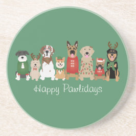 Posavasos Felices Pawlidays Perros Red Green