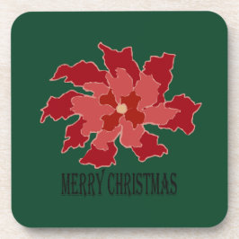 Posavasos Felicidad Navidad Flor de Nochebuena