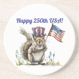 Posavasos Feliz 250º aniversario USA Squirrel Coaster de are