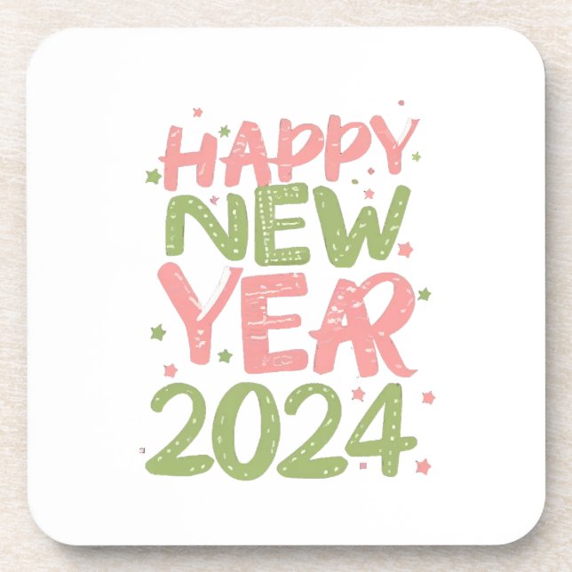 Posavasos Feliz Año Nuevo 2024 (Frente)