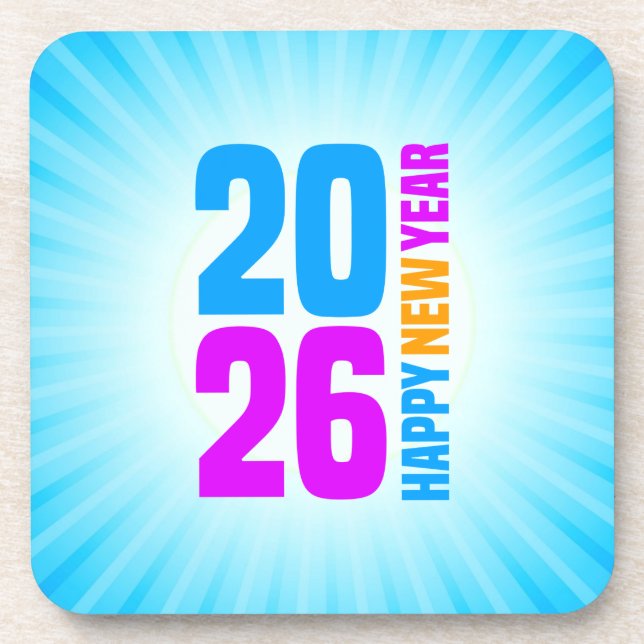 Posavasos Feliz Año Nuevo 2026-34568 (Frente)