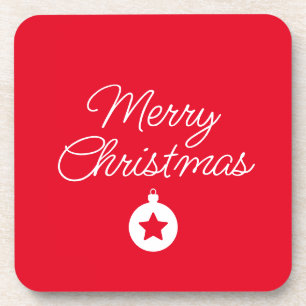 Posavasos Feliz Año Nuevo Feliz Navidad Temporada de Vacacio